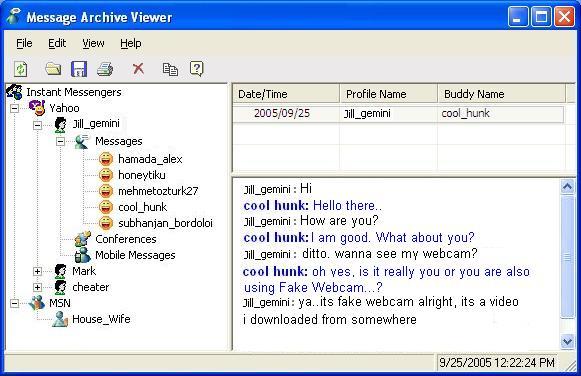 Messengers Archive Viewer Screenshot